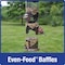 Natures Way Nature's Way Funnel Flip-Top Wild Bird and Finch 6 lb Metal/Plastic Tube Bird Feeder 6 ports WMFFB-19 - alternate 3